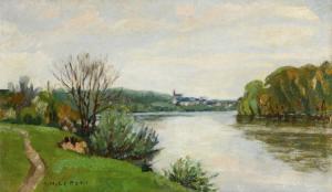 LE PETIT Alfred Marie 1876-1953,Am Ufer des Flusses,Wendl DE 2023-10-25