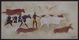 LE POITEVIN Georges 1912-1992,Relevés rupestres du Tassili,Art Richelieu FR 2021-10-07