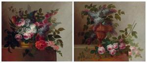 LE RICHE I.S.J 1700-1700,Vases de fleurs sur un entablement,1804,Baron Ribeyre & Associés 2015-07-01