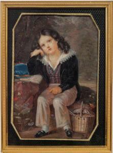 LE ROY Joseph François 1768-1829,Portrait d'un jeune garçon,19th century,Aguttes FR 2020-06-17