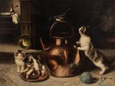 LE ROY Jules Gustave 1856-1921,Still Life with Cats,c.1900,Auctionata DE 2016-09-27