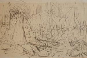 LE SENECHAL DE KERDREORET Gustave Edouard 1840-1920,Etude de main gauche; Etude de per,1912,Rossini 2022-09-09