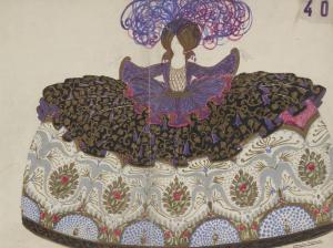 LE SEYEUX Jean 1800-1900,Sultane à la robe à crinoline,Ader FR 2014-11-14