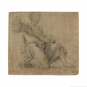 LE SUEUR Eustache 1617-1655,Etude de figure,Cornette de Saint Cyr FR 2024-04-16