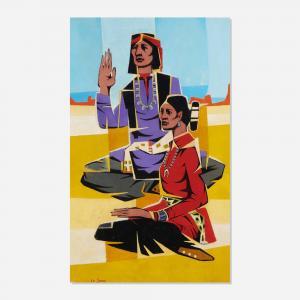LE SUEUR mac 1908-1992,Navajo Man and Woman,Toomey & Co. Auctioneers US 2023-07-26