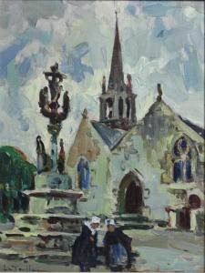 LE TALLEC 1900-1900,Bretonnes devant la chapelle,Ruellan FR 2015-07-22