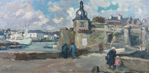 LE TALLEC,Vue de Concarneau.,20th century,Saint Germain en Laye encheres-F. Laurent 2023-02-25