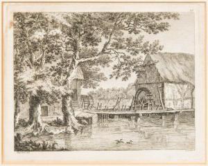 LE VEAU Jean Jacques 1729-1786,Dutch Watermill,Rowley Fine Art Auctioneers GB 2019-06-01