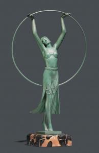LE VERRIER Charles,Dancer on a square marble plinth,c.1930,Galerie Koller CH 2016-06-24