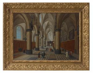 LE VIEUX PIETER NEEFS 1578-1656,An interior of a gothic church,1646,Christie's GB 2023-01-31