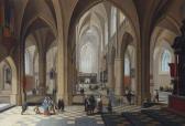 LE VIEUX PIETER NEEFS 1578-1656,The interior of a gothic cathedral,1656,Christie's GB 2014-11-25