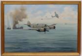 Lea Geoffrey E,WW2 Bristol Beaufighter 147's attacking enemy shipping,Dickins GB 2017-10-06