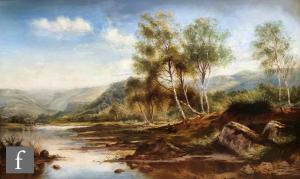 LEADER Charles,Figures in an extensive river landscape,Fieldings Auctioneers Limited 2022-08-25