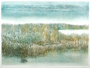 LEAF Ruth 1924-2015,Landscape with grasses,Bonhams GB 2011-03-16