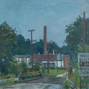 LEAKE Eugene W 1911-2005,Hunter's Mill, Grey Day,William Doyle US 2023-01-17