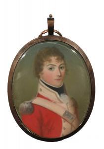 LEAKEY James 1775-1865,a young officer in uniform,Woolley & Wallis GB 2024-03-06