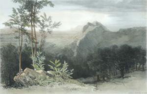 LEAR Edward 1812-1888,'Civitella di Subiaco' 9.25 x 14.25in,Gorringes GB 2007-04-24