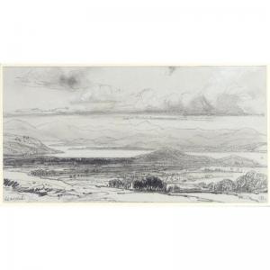 LEAR Edward 1812-1888,a view to the south from birkrigg, furness, lancas,1837,Sotheby's 2005-06-30