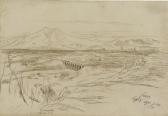 LEAR Edward 1812-1888,Veduta di Cuneo con il Viadotto Soleri sulla Stura,1870,Christie's 2007-11-28