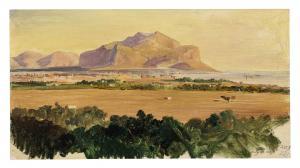 LEAR Edward 1812-1888,View of Monte Pellegrino, Palermo,1847,Christie's GB 2012-01-25