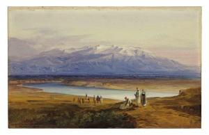 LEAR Edward 1812-1888,View of Mount Olympus, Macedonia and Thessaly,1864,Christie's GB 2012-01-25