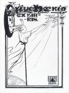 LEARED Olive 1880-1936,Ex-Libris bookplate,Bonhams GB 2015-06-09