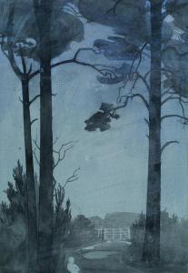 LEARED Olive 1880-1936,The woods at night,Bonhams GB 2015-06-09