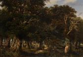 LEAVER Charles 1824-1888,Figure and Sheep in a Wooded Landscape,John Nicholson GB 2020-07-17