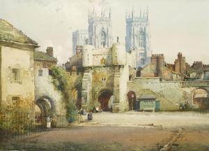 LEAVER Noel Harry,View of Bootham Bar and the York Minster,Duggleby Stephenson (of York) 2025-03-21