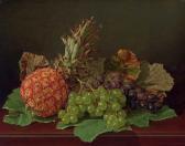 LEAVITT Edward Chalmers 1842-1904,Still Life with Pineapple and Grapes,1865,Christie's GB 2007-09-12