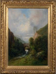 LEBAS Hippolyte 1782-1867,Paysage au pont,Boisgirard - Antonini FR 2022-05-05