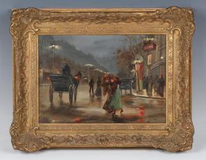 LEBAS Léonie 1800-1800,Parisian Street Scene,20th century,Tooveys Auction GB 2022-06-08