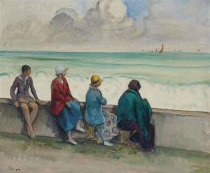 LEBASQUE Henri 1865-1937,Gros temps à Morgat,Christie's GB 2015-03-24
