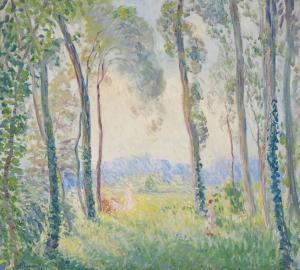 LEBASQUE Henri 1865-1937,La halte en forêt,1907,Christie's GB 2015-03-24