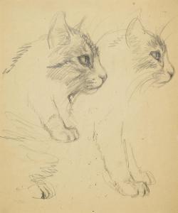 LEBEDEV Vladimir Vassilievitch,Sketch for the poem "Whiskered-Striped" by S.Y. Ma,Sovcom 2023-09-26