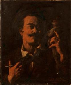 LEBEGUE Paul 1800-1800,Autoportrait de l'artiste,Millon & Associés FR 2013-12-17