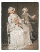 LEBEL Antoine 1705-1793,Jeune homme au volant et sa gouvern,Artcurial | Briest - Poulain - F. Tajan 2023-03-22