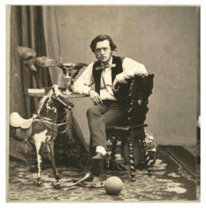 LEBEL Edmond 1834-1908,Self-portrait with toys,The Romantic Agony BE 2015-06-19