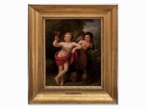 LEBERECHT POCHMANN Traugott 1762-1830,Cupid and Bacchus,1822,Auctionata DE 2015-11-28