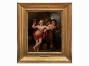 LEBERECHT POCHMANN Traugott 1762-1830,Cupid and Bacchus,1822,Auctionata DE 2017-01-16