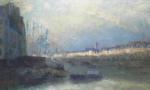 LEBOURG Albert 1849-1928,“ La Seine et les Quais, au Pont Marie, déclin d,1918,Couturier de nicolay 1999-12-02