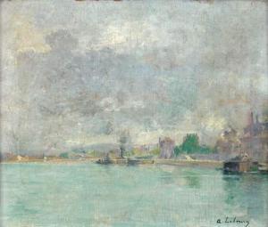 LEBOURG André 1849-1928,Vue de la Seine,Aguttes FR 2008-12-22