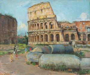 LEBRECHT Ise 1881-1945,In visita al Colosseo,Meeting Art IT 2012-03-03