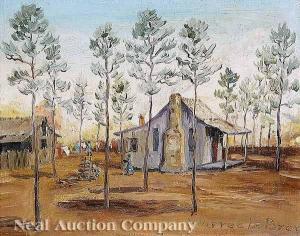 LEBRON Warree Carmichael 1910-1988,Clothes on the Line,Neal Auction Company US 2008-05-04