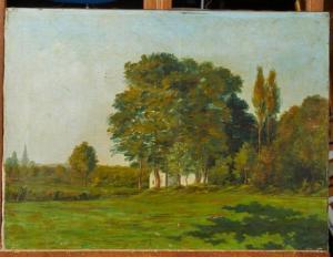 LEBRUN Emile Jules Paul 1864-1933,Paysage aux grands arbres,Mercier & Cie FR 2020-04-22