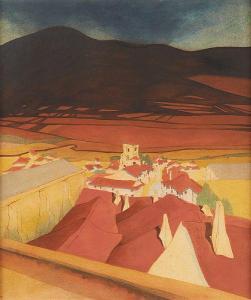 LECLERCQ Rene 1880-1949,Vue de Higura Junto Aracena Espagne,1909,Horta BE 2017-11-13