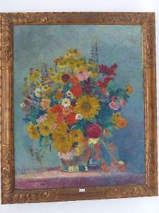 LECOMTE Emile 1866-1938,Vase de fleurs,1920,VanDerKindere BE 2021-02-09