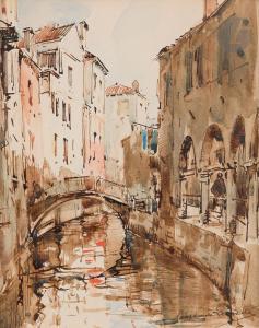 LECOMTE Paul Emile 1877-1950,Venise, canal,Ader FR 2024-02-16