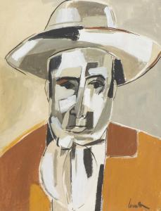 LECOULTRE Jean 1930-2000,Portrait d'homme,Dogny Auction CH 2021-09-07