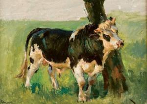 LECOURT Raymond Louis 1882-1946,Etude de moutons et étude de vache,Mercier & Cie FR 2007-12-16